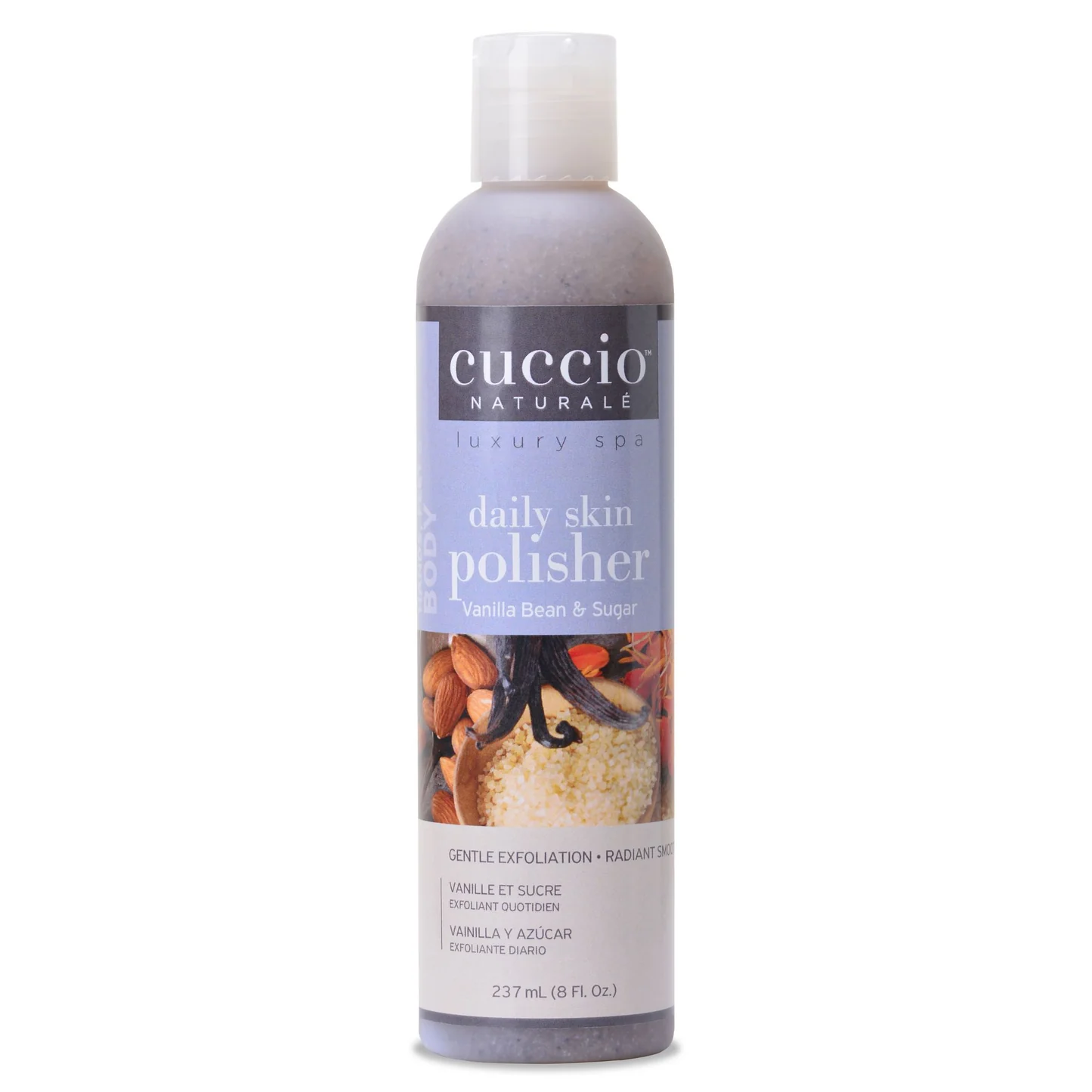 Body_polisher_micro_exfoliant_8oz_vanilla_bean_CUCCIO_NATURALE_shopcuccio.com Daily Skin Polisher - Vanilla Bean & Sugar - immagine 1